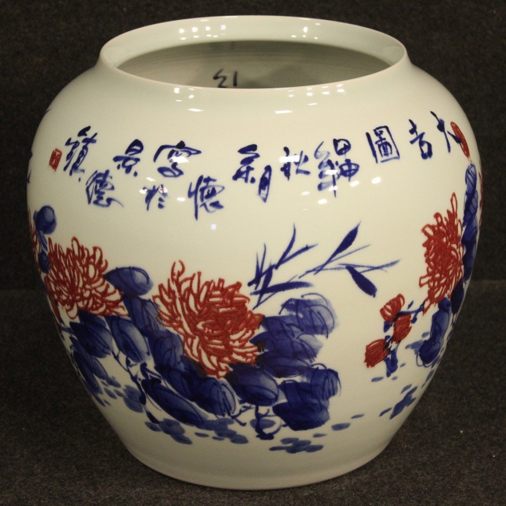 Vaso cinese in ceramica dipinta -photo-3