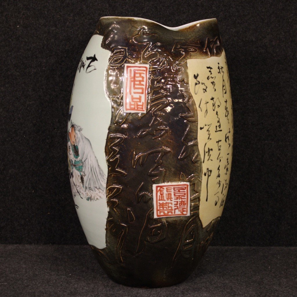 Vaso cinese in ceramica dipinta -photo-4