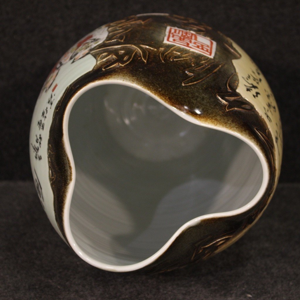 Vaso cinese in ceramica dipinta -photo-1