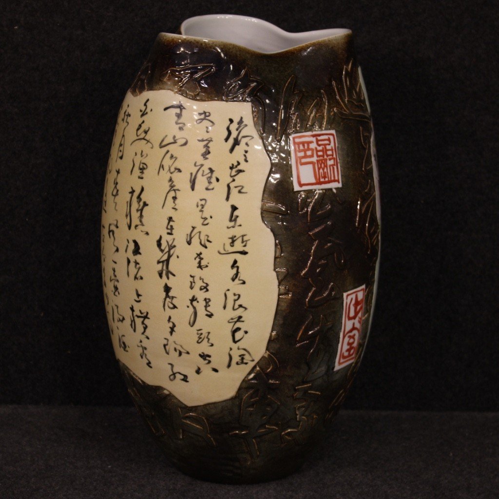 Vaso cinese in ceramica dipinta -photo-2