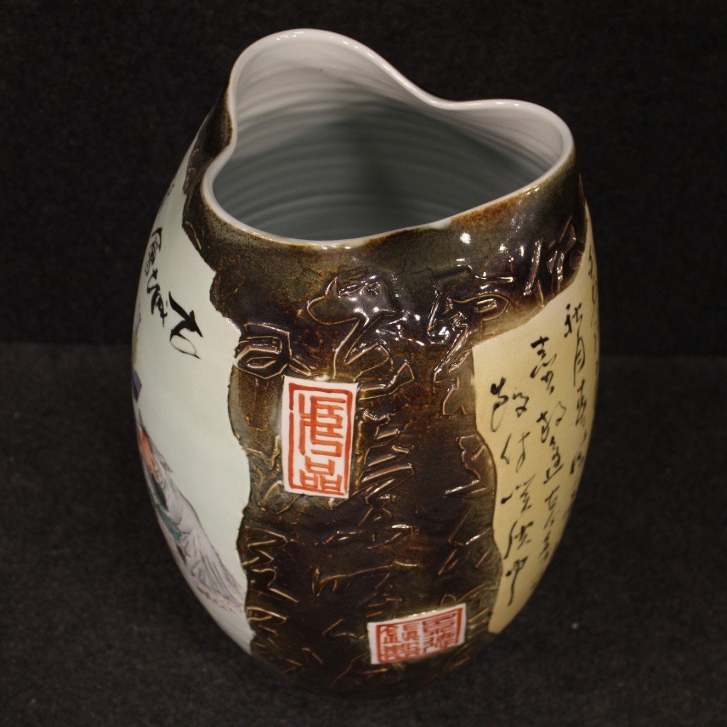 Vaso cinese in ceramica dipinta -photo-5