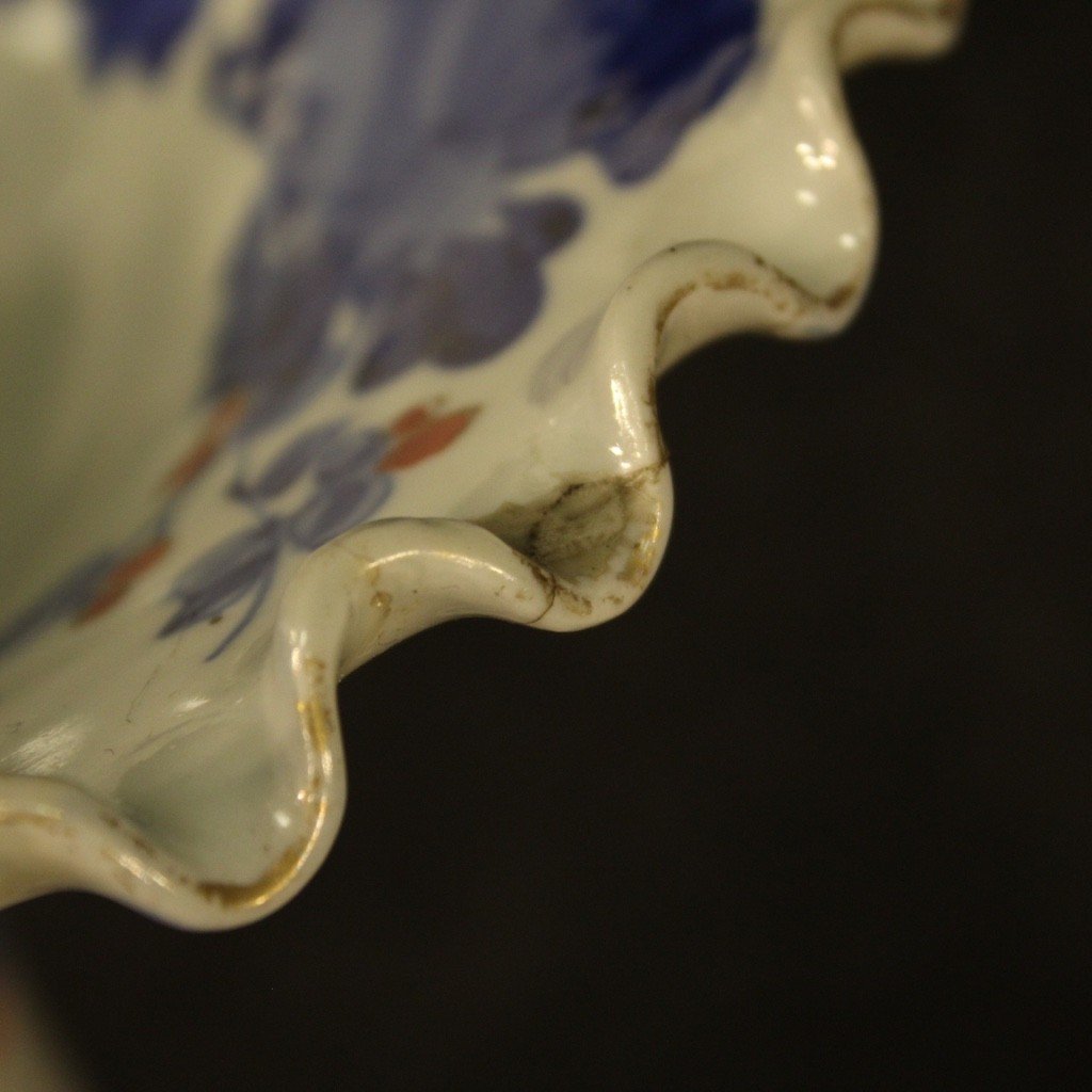 Vaso giapponese in ceramica smaltata e dipinta del XX secolo-photo-3