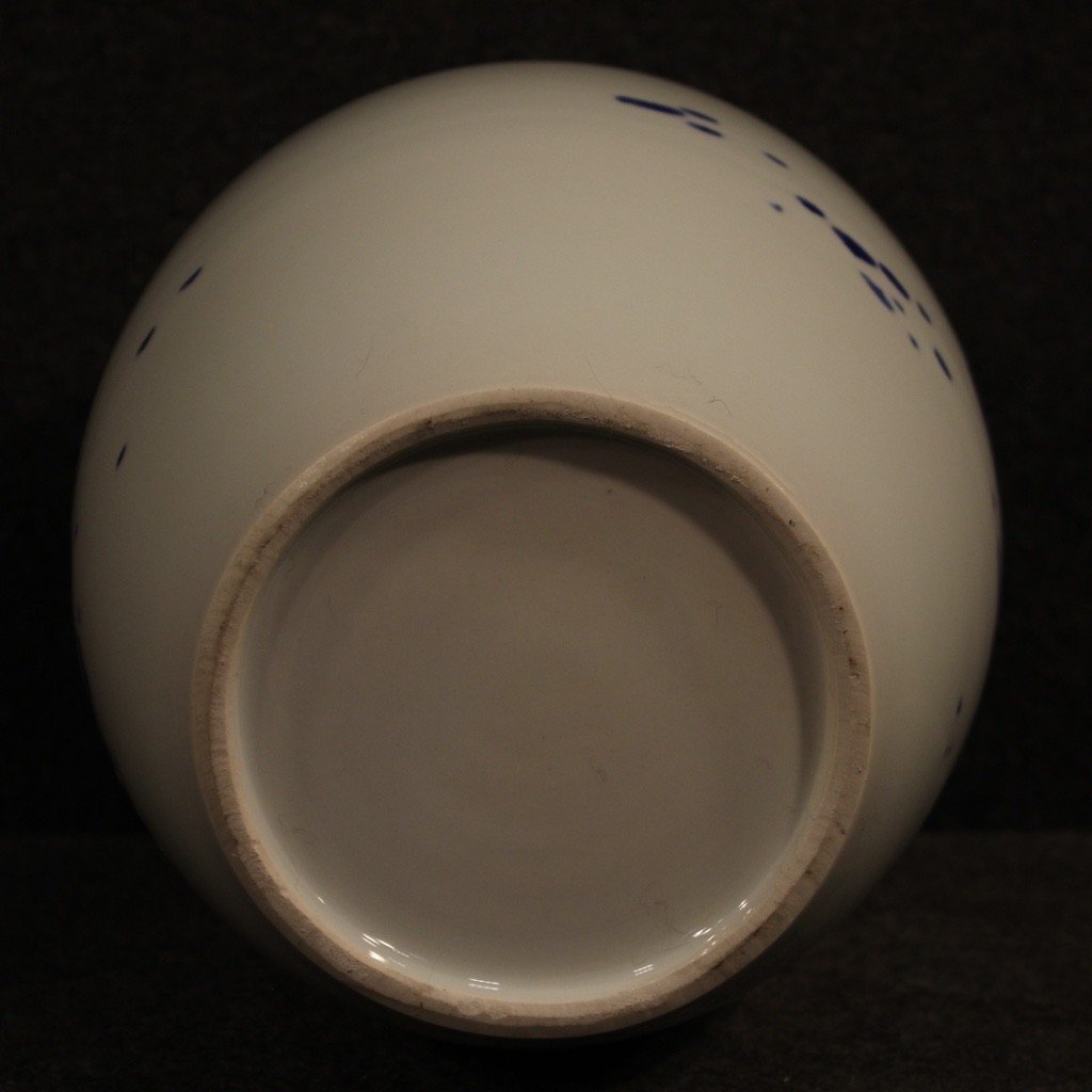 Vaso cinese in ceramica dipinta e smaltata-photo-2