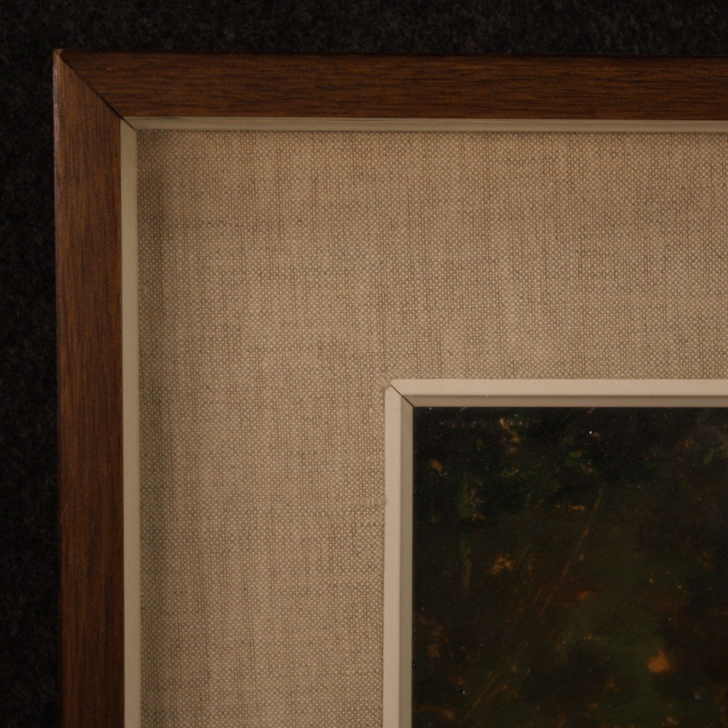 Dipinto italiano paesaggio in stile impressionista del XX secolo-photo-2