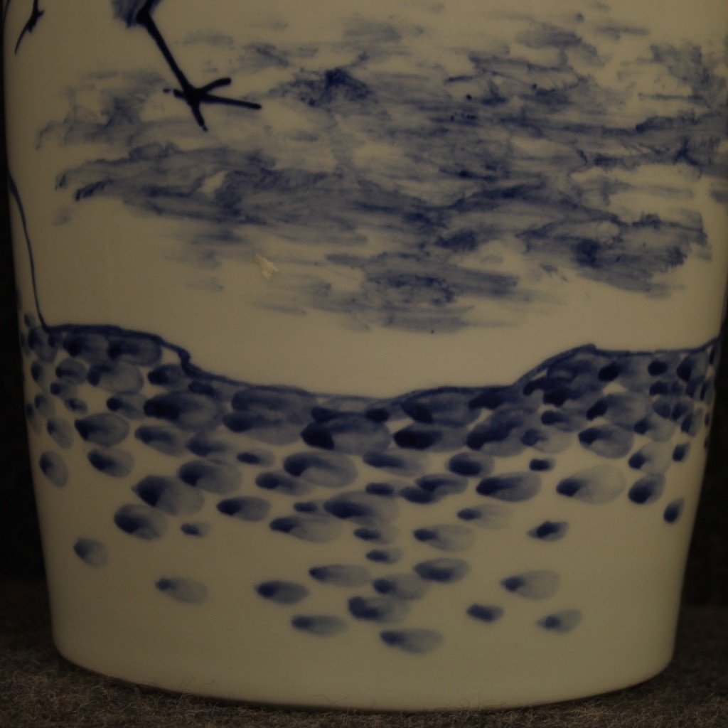 Vaso cinese in ceramica con paesaggio-photo-4