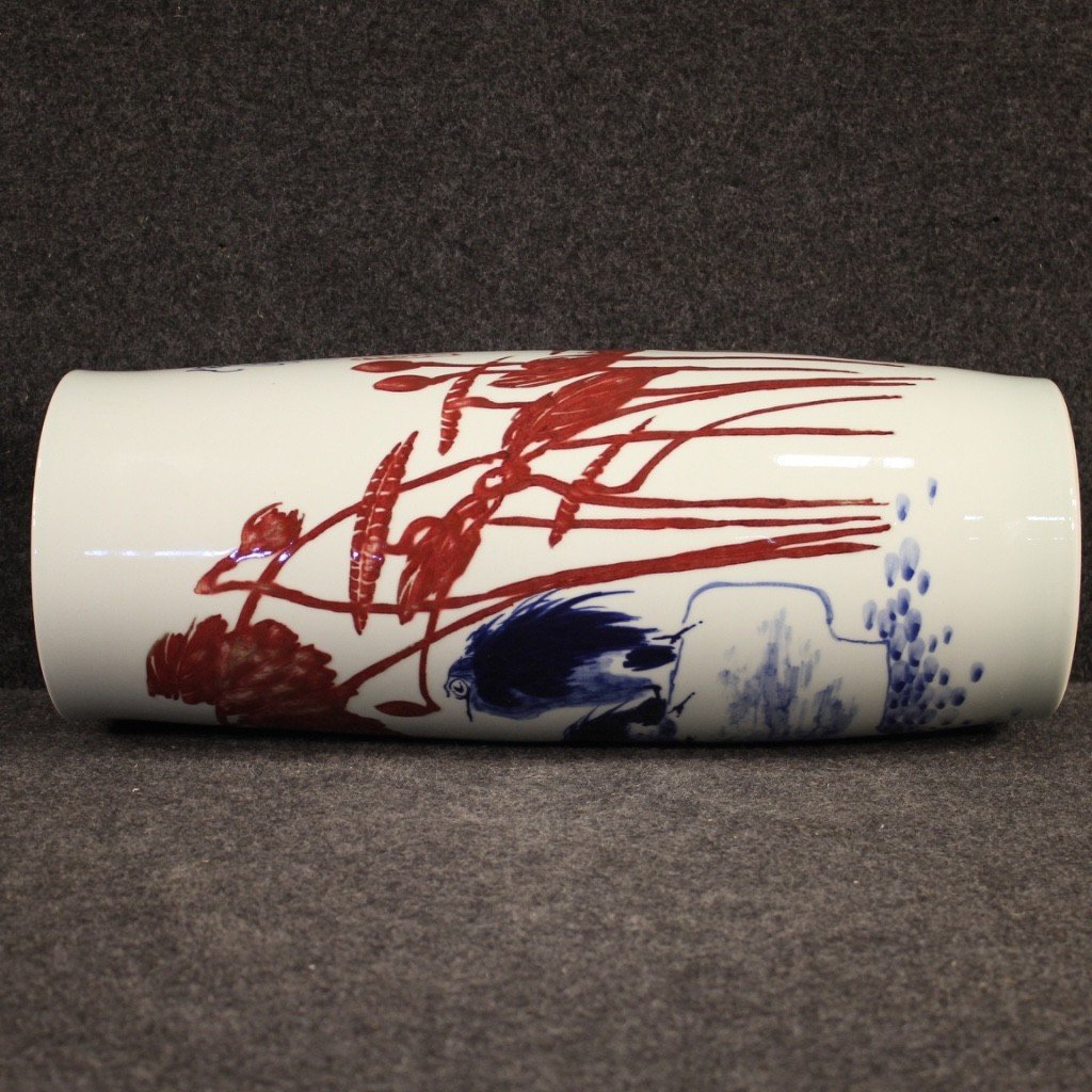 Vaso cinese in ceramica con paesaggio-photo-7