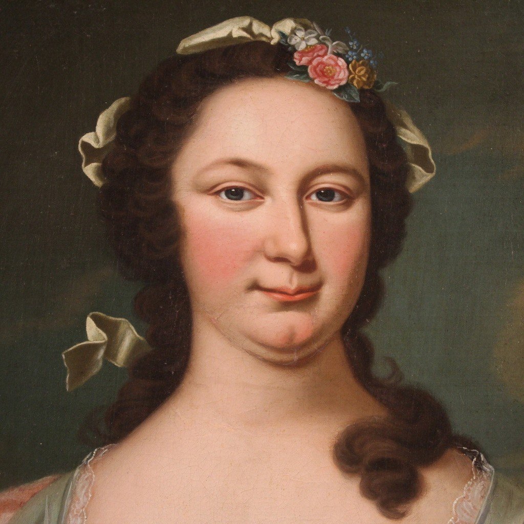 Grande ritratto di gentildonna del XIX secolo-photo-1