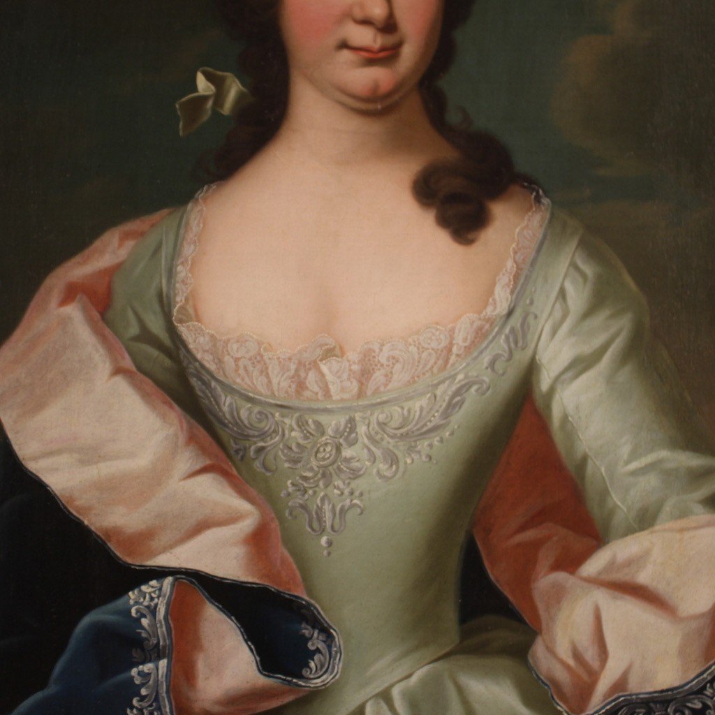 Grande ritratto di gentildonna del XIX secolo-photo-2