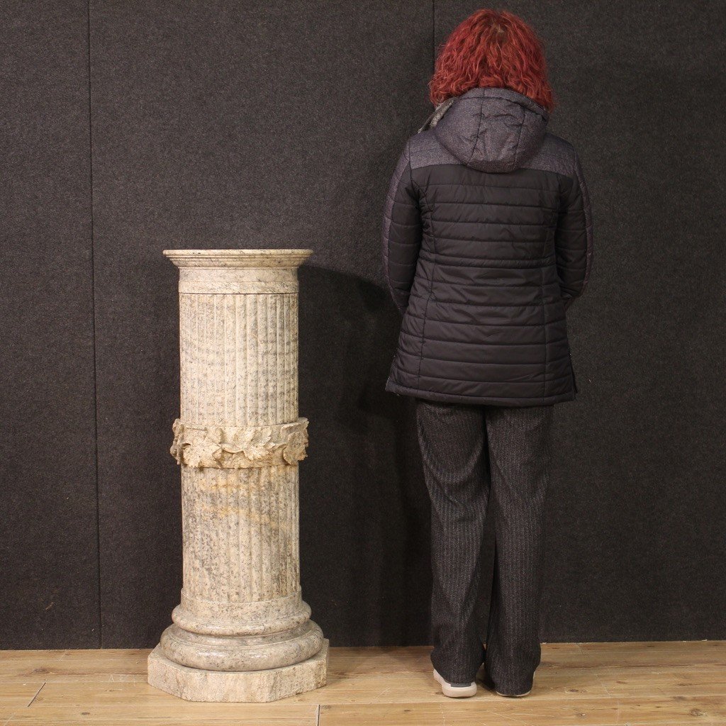 Grande colonna in alabastro del XX secolo-photo-2