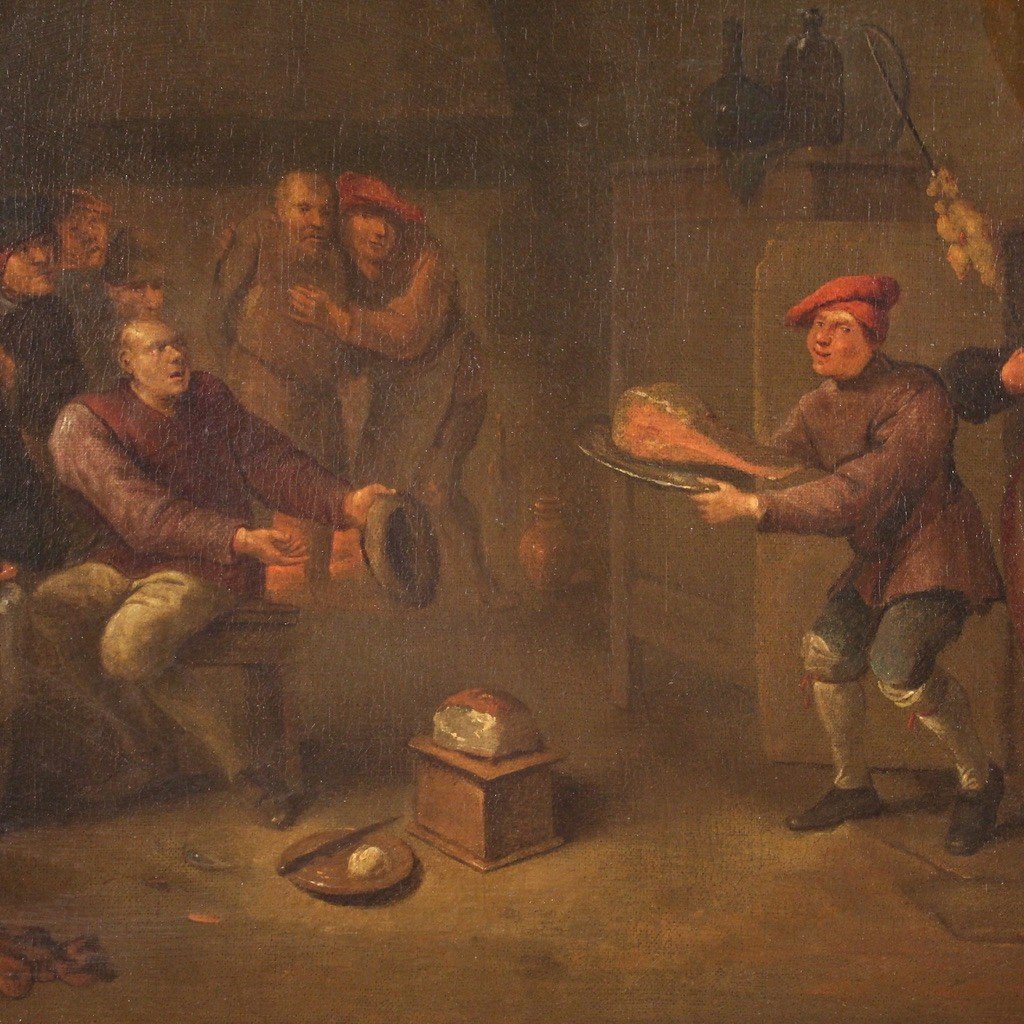 Interno fiammingo della seconda metà del XVII secolo-photo-2