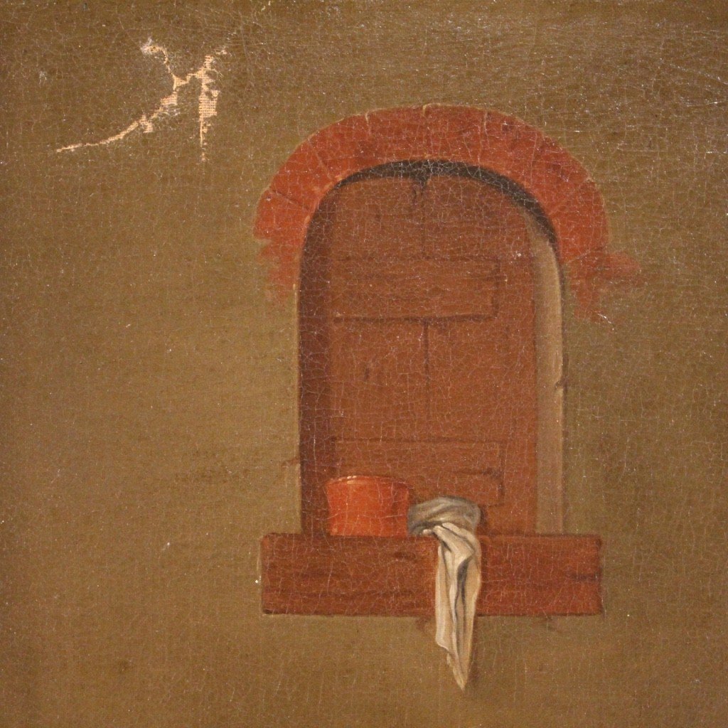 Antico dipinto fiammingo siglato del XVII secolo -photo-5
