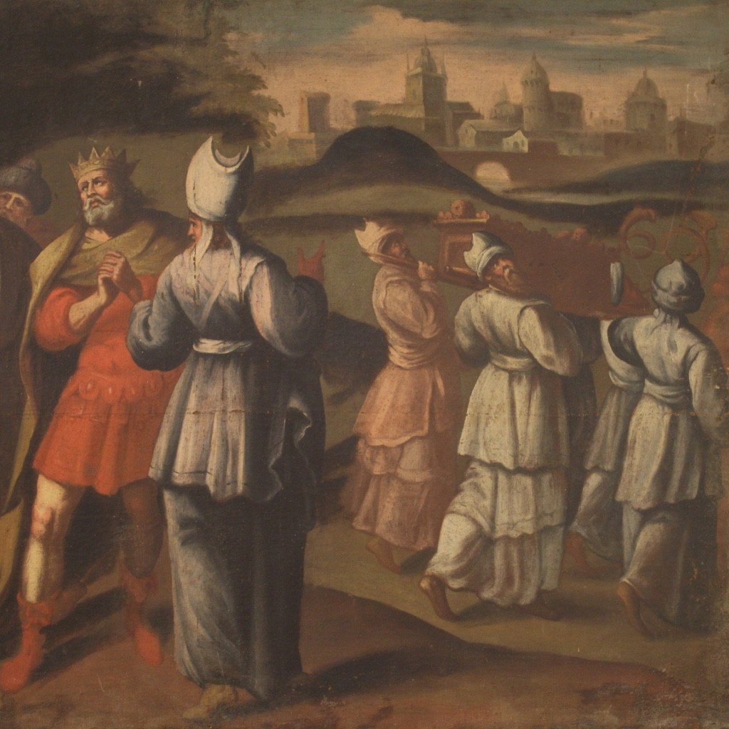 Grande dipinto italiano del XVIII secolo-photo-2