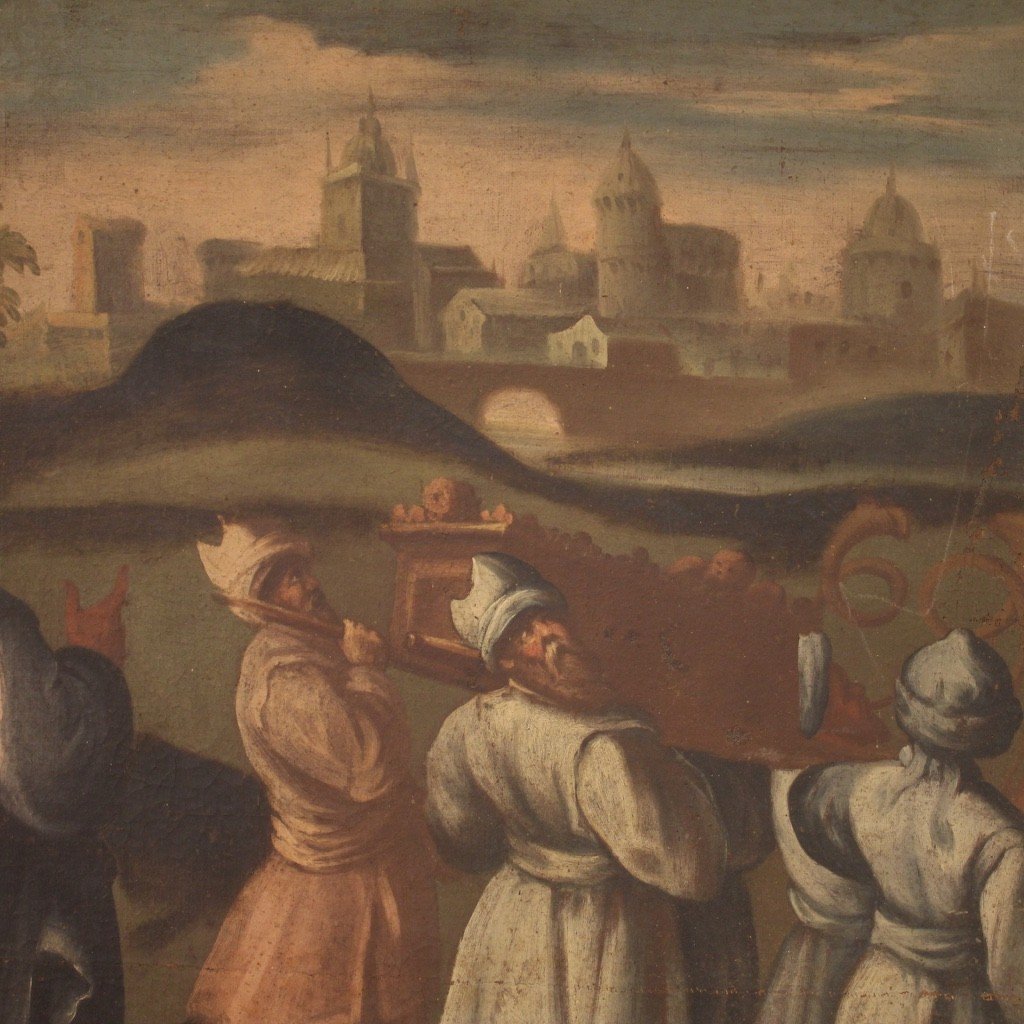 Grande dipinto italiano del XVIII secolo-photo-7