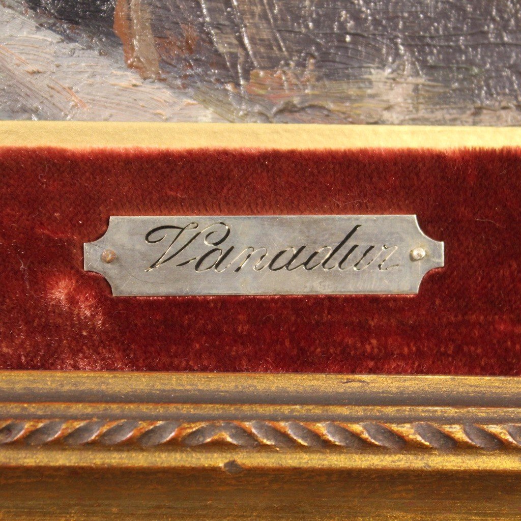 Dipinto firmato su tavoletta, la casa di Carlo Goldoni a Venezia-photo-4