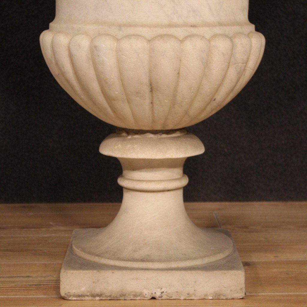 Antico vaso mediceo in marmo del XIX secolo-photo-2