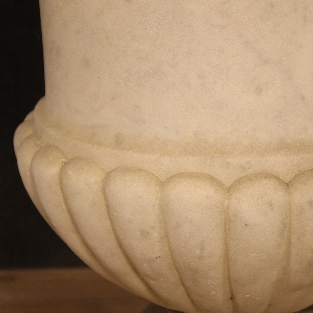 Antico vaso mediceo in marmo del XIX secolo-photo-4