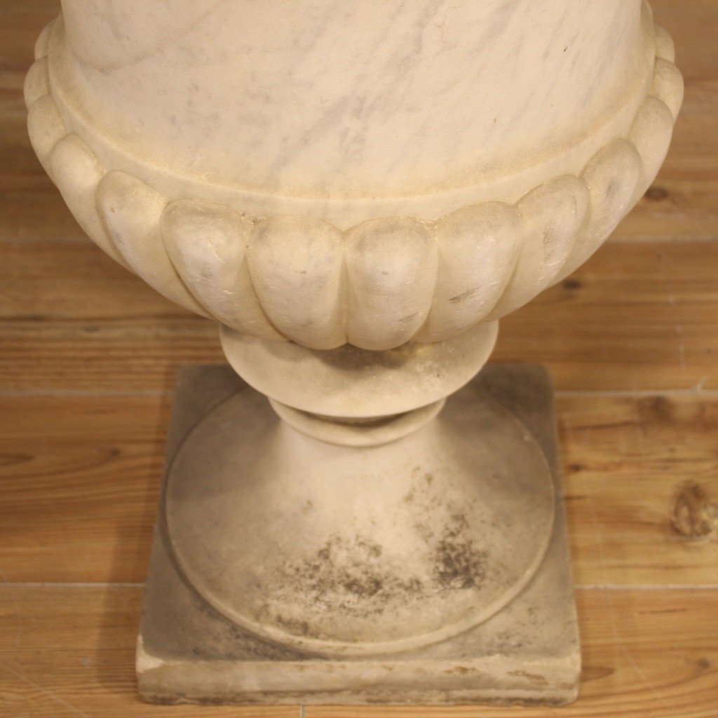 Antico vaso mediceo in marmo del XIX secolo-photo-6