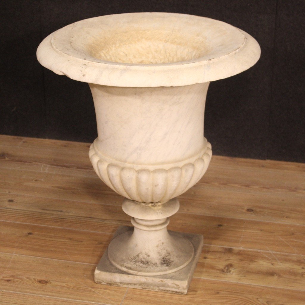 Antico vaso mediceo in marmo del XIX secolo-photo-8