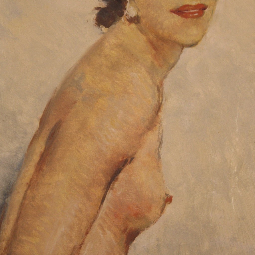 Dipinto nudo di donna anni 60' firmato-photo-4