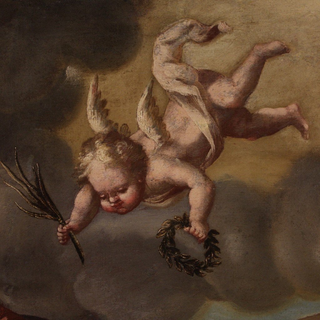 Dipinto Italiano del XVIII secolo, il martirio di San Fedele di Sigmaringen-photo-5