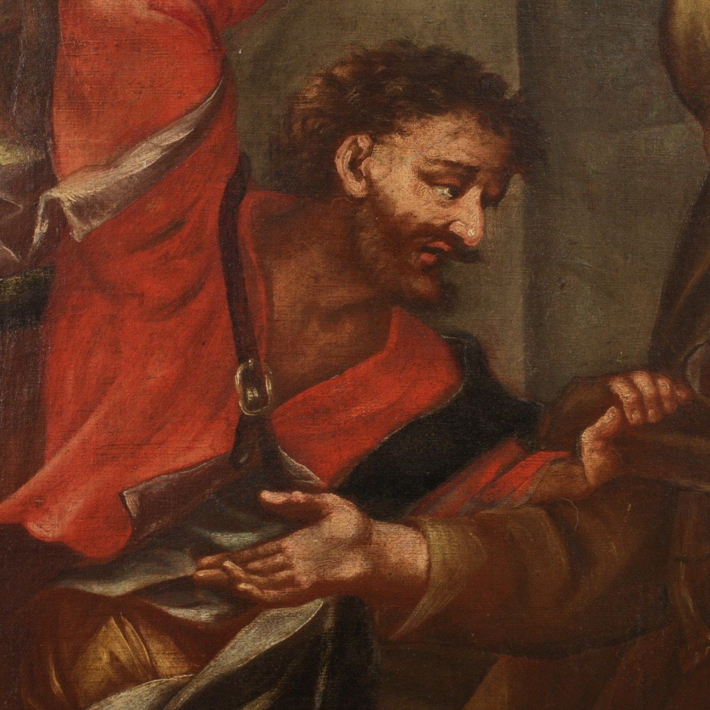 Dipinto Italiano del XVIII secolo, il martirio di San Fedele di Sigmaringen-photo-7