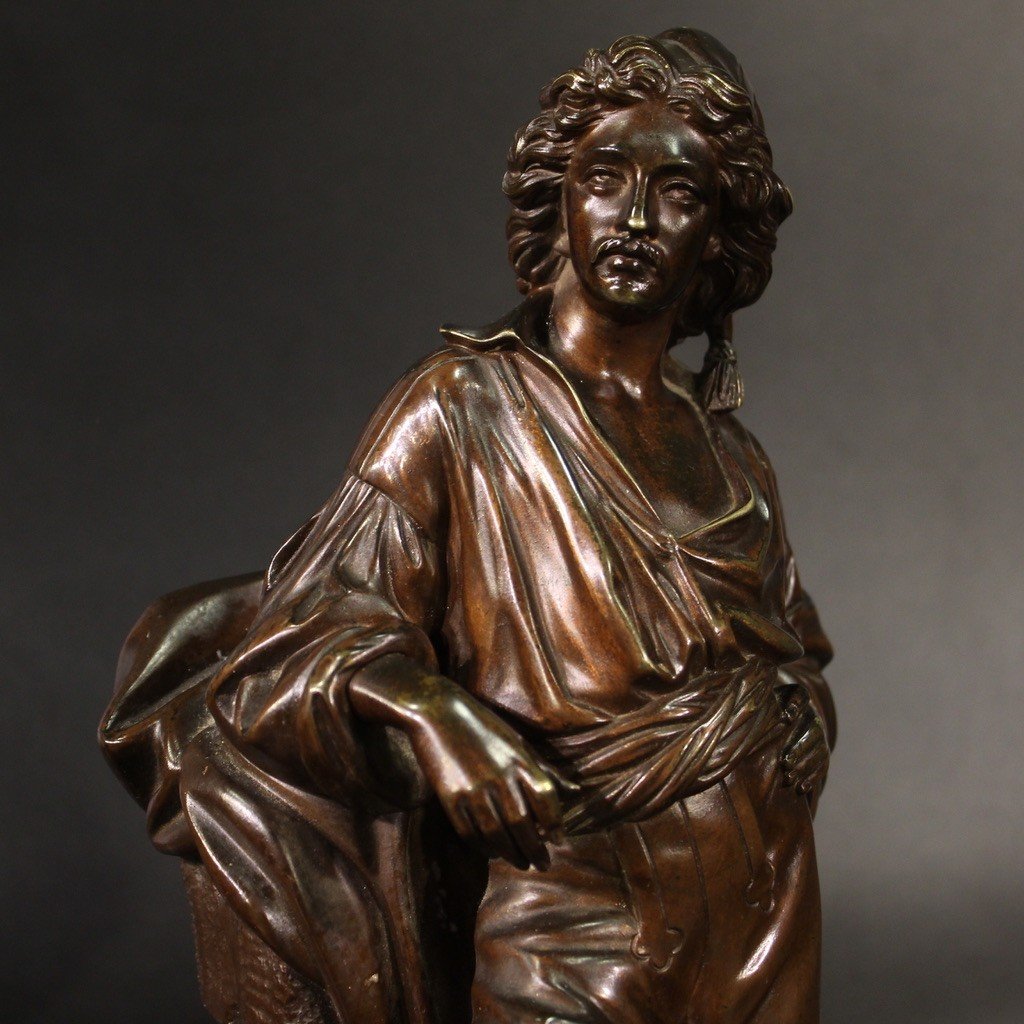Raffinata scultura in bronzo della seconda metà del XIX secolo-photo-2