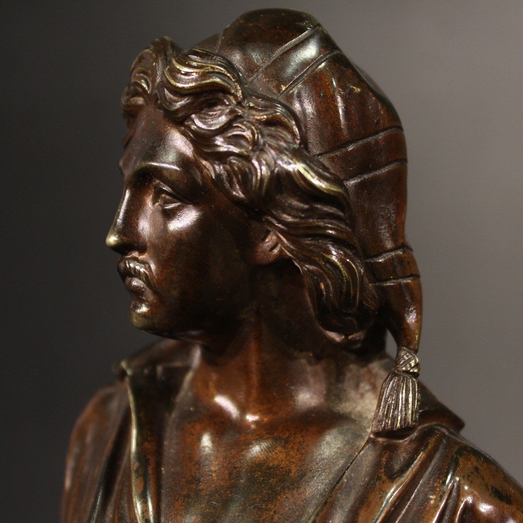 Raffinata scultura in bronzo della seconda metà del XIX secolo-photo-7