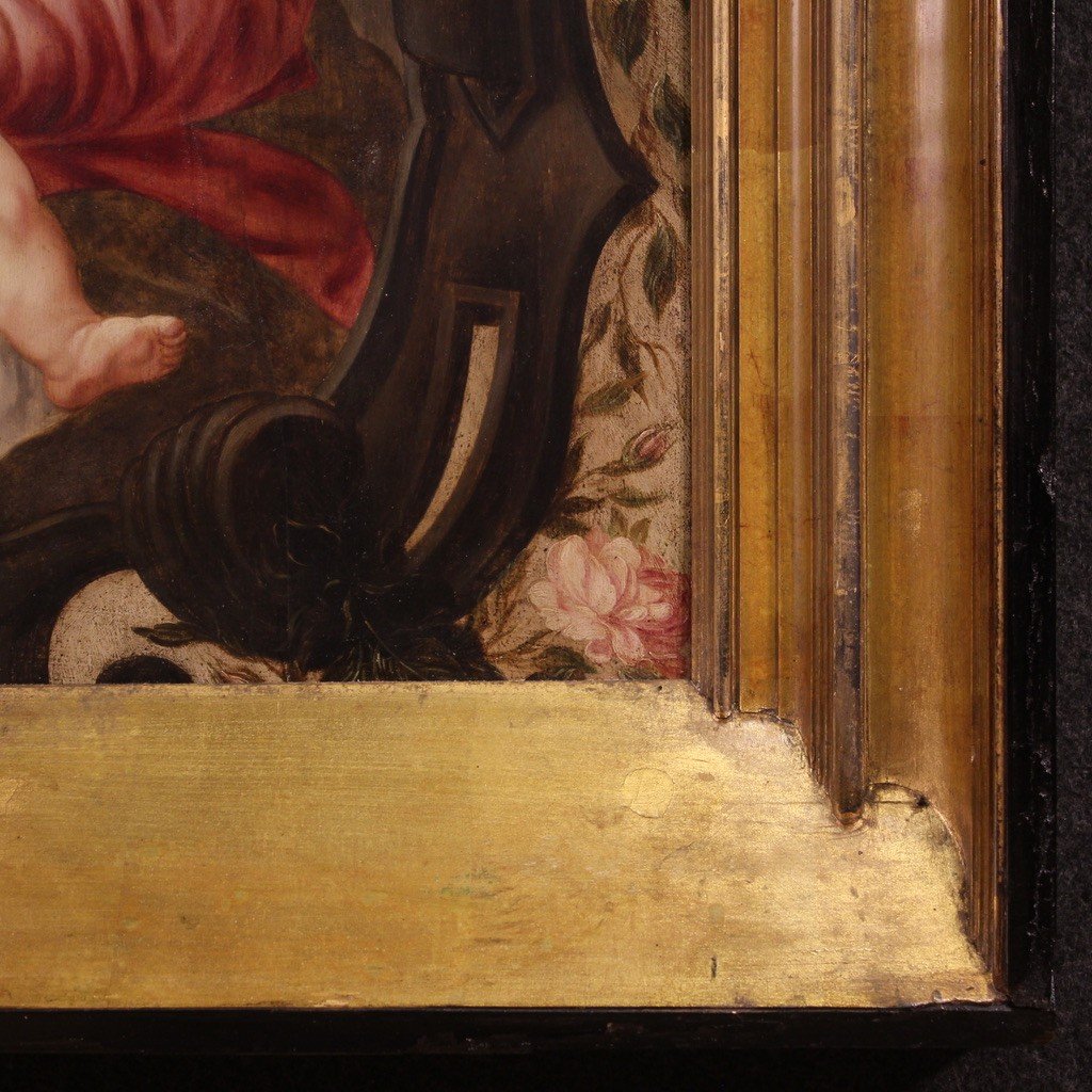 Tavola fiamminga del XVII secolo, Madonna col bambino-photo-5