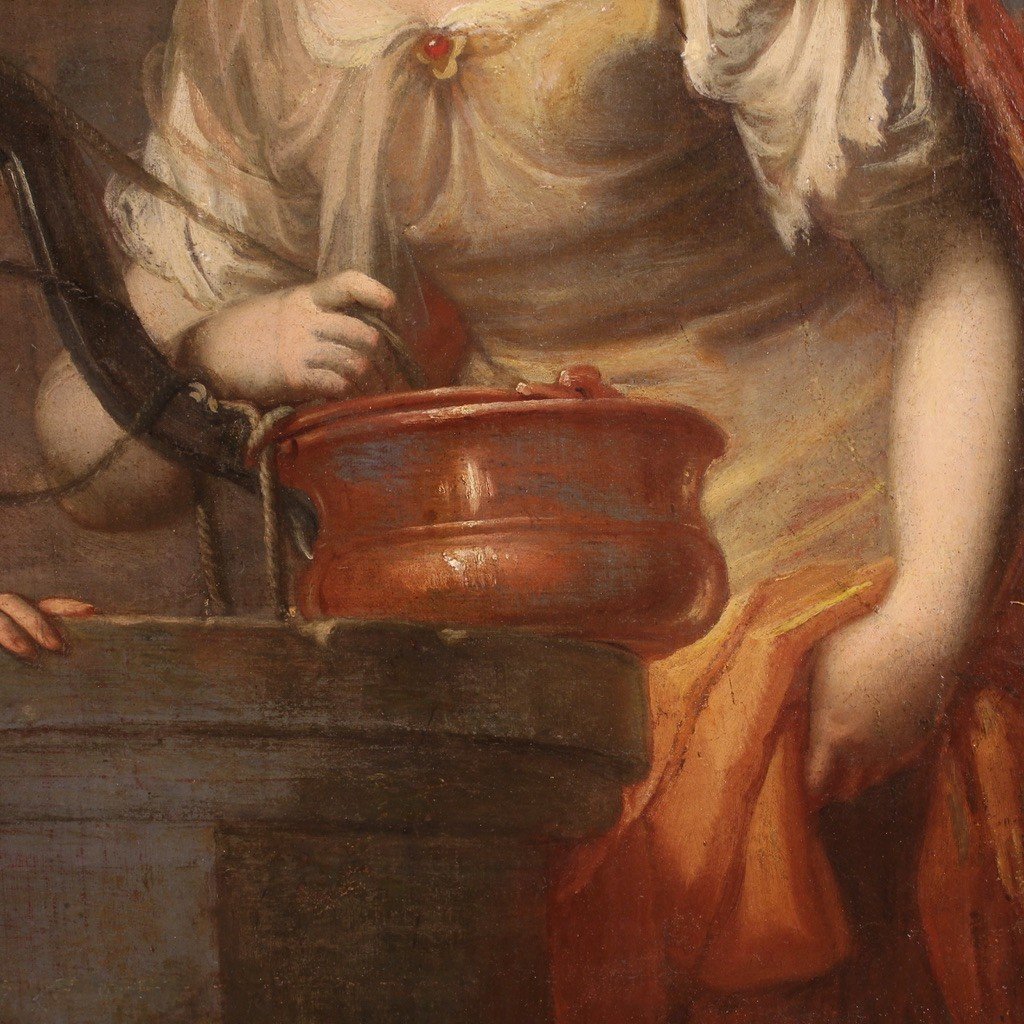 Scuola italiana del XVII secolo, Gesù e la Samaritana al pozzo-photo-8