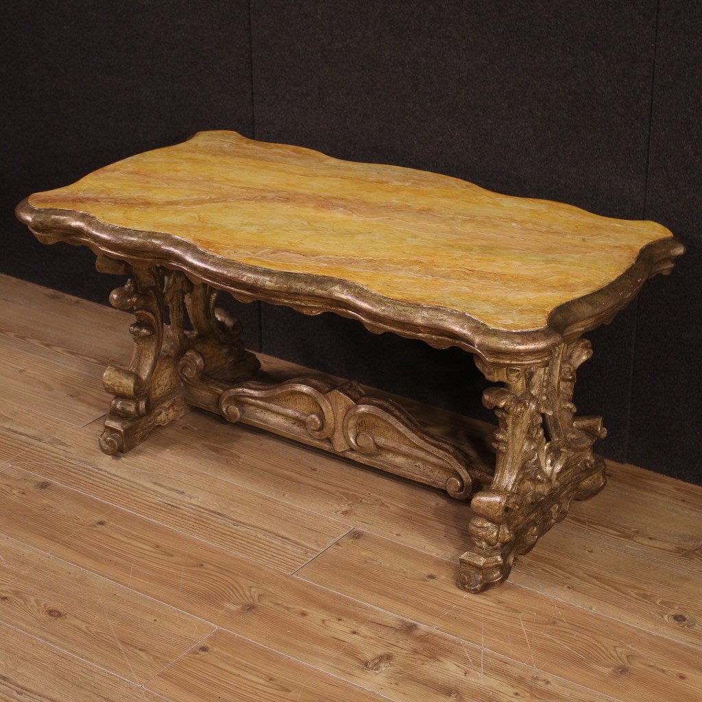 Tavolino veneziano in legno laccato anni 50'-photo-3
