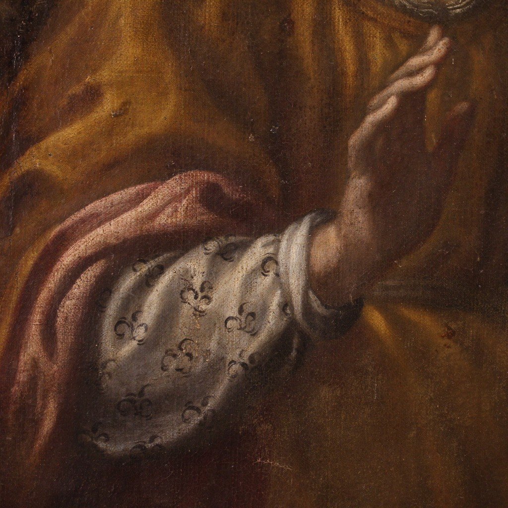 Grande quadro del XVII secolo, Mosè salvato dalle acque-photo-8