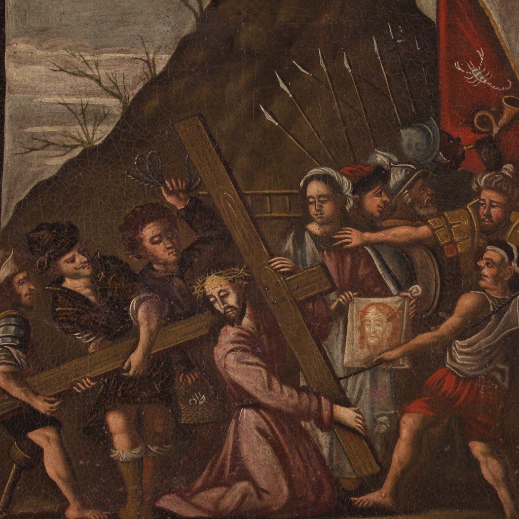 Scuola italiana del XVII secolo, episodi della vita di Gesù-photo-6