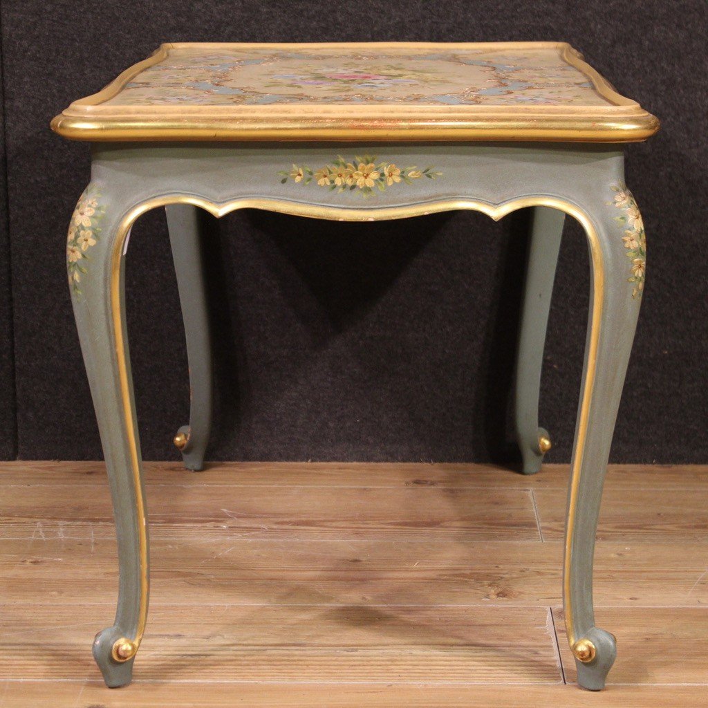 Splendido tavolino veneziano laccato-photo-4