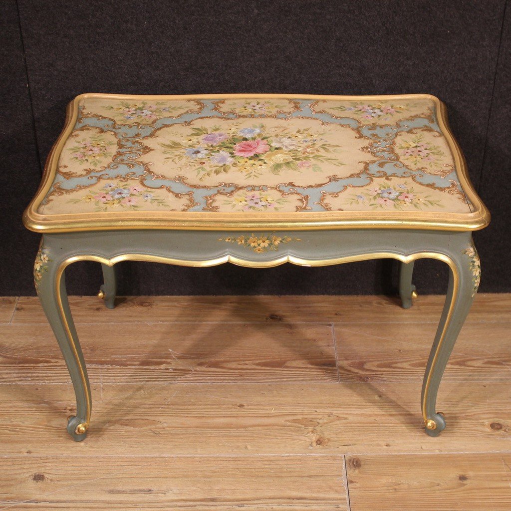 Splendido tavolino veneziano laccato-photo-2