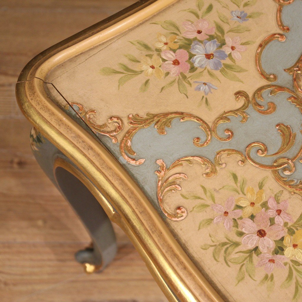 Splendido tavolino veneziano laccato-photo-6