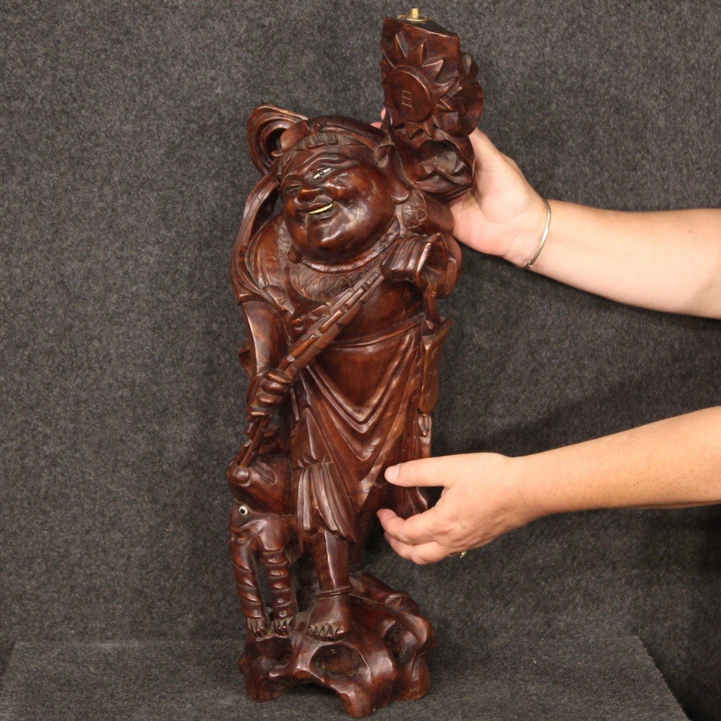 Scultura in legno orientale anni 60'-photo-2