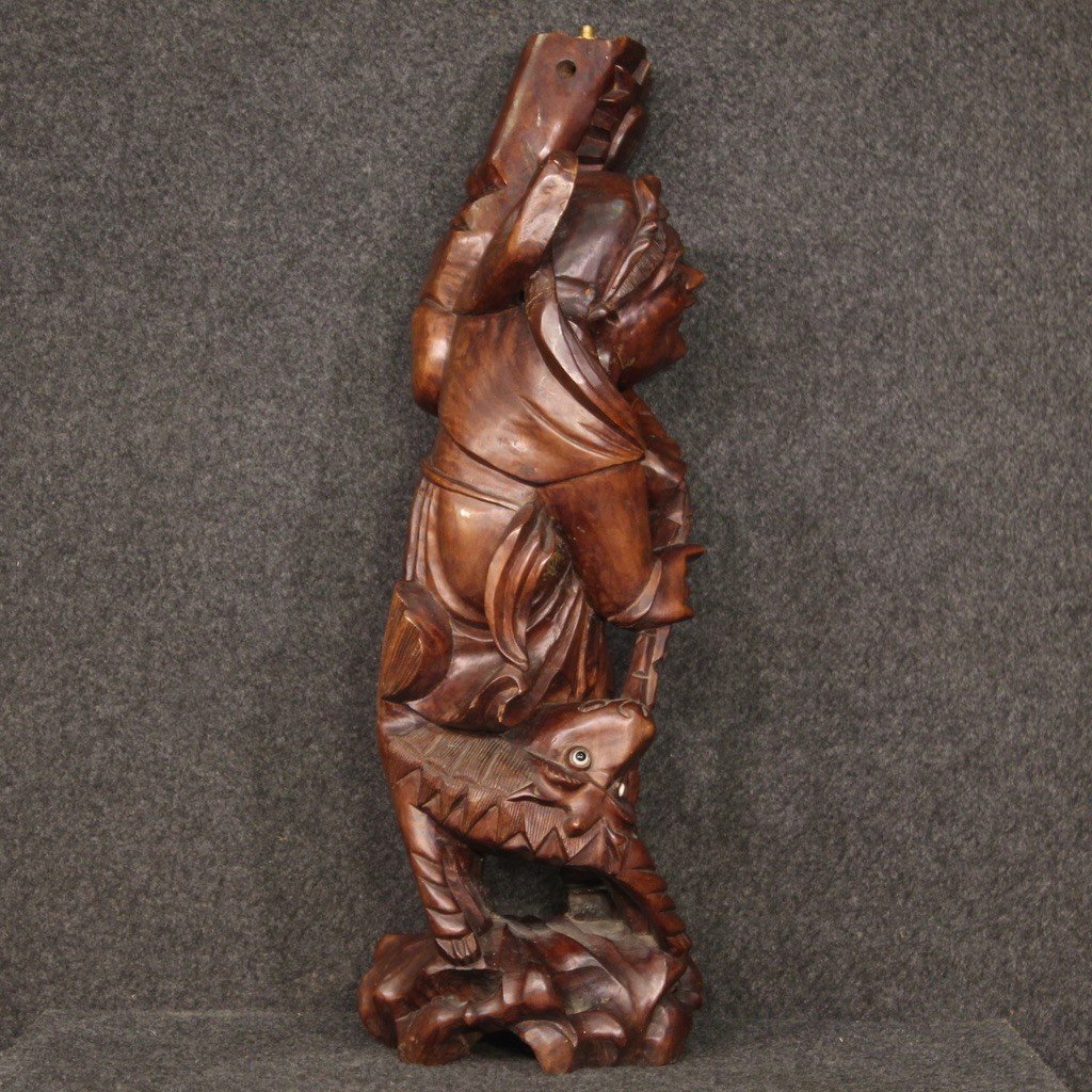 Scultura in legno orientale anni 60'-photo-4