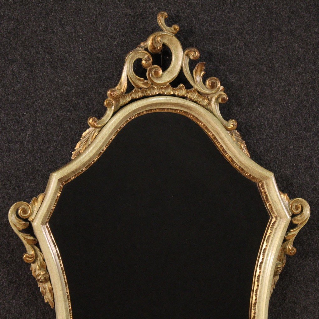 Piccola specchiera laccata in stile veneziano anni 80'-photo-3