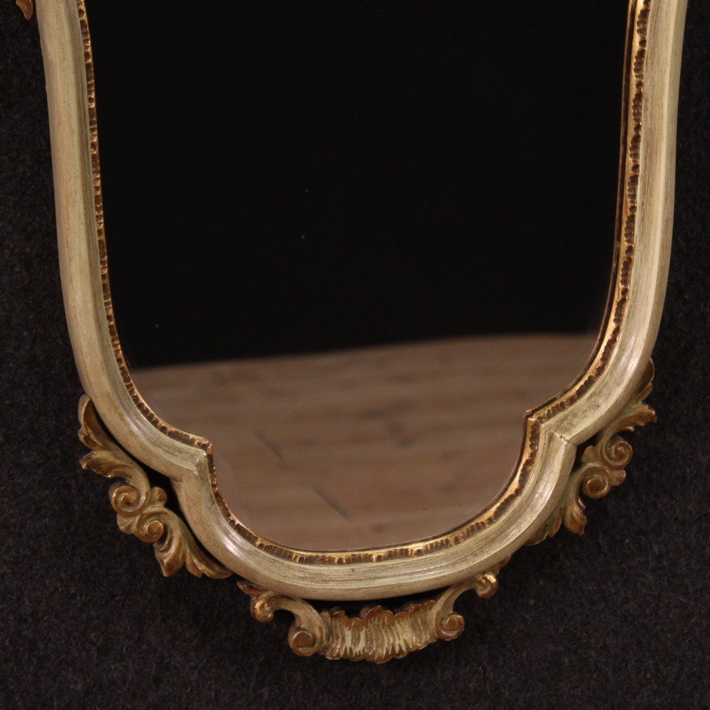 Piccola specchiera laccata in stile veneziano anni 80'-photo-4