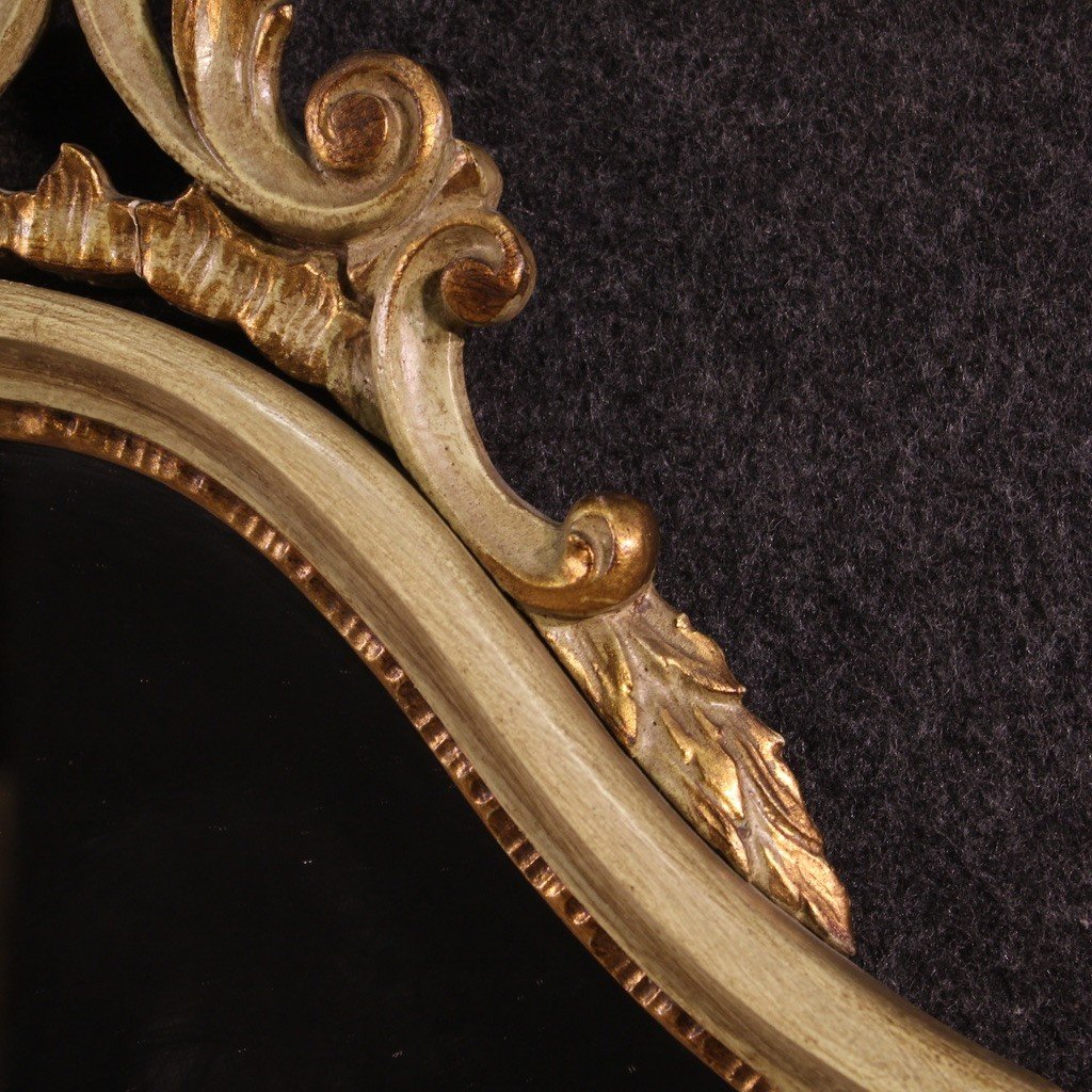 Piccola specchiera laccata in stile veneziano anni 80'-photo-6