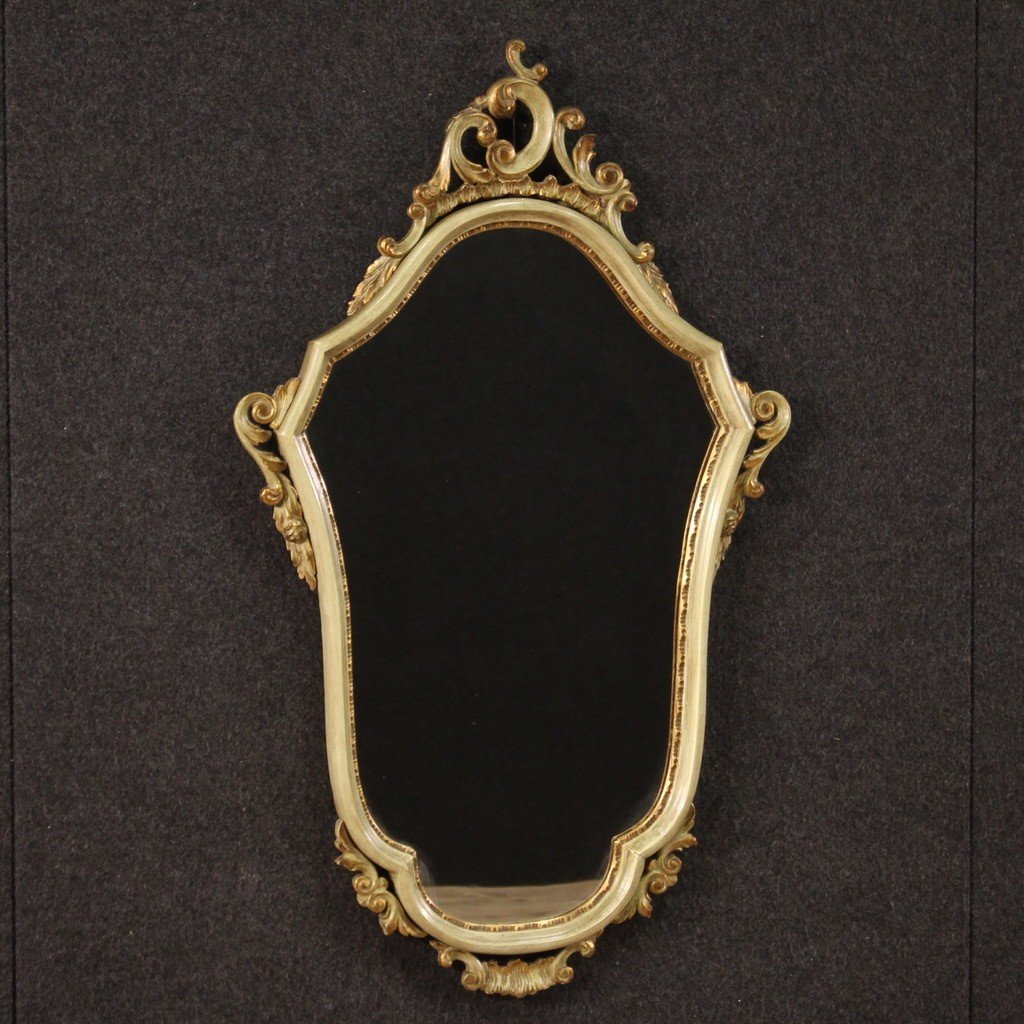 Piccola specchiera laccata in stile veneziano anni 80'-photo-7