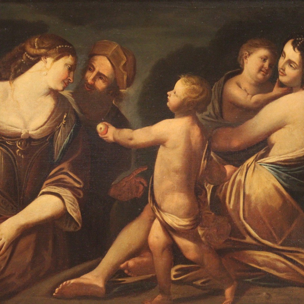 Grande dipinto mitologico della seconda metà del XVII secolo-photo-3