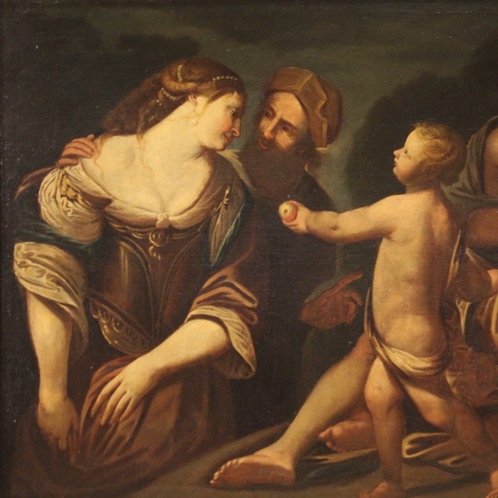 Grande dipinto mitologico della seconda metà del XVII secolo-photo-3
