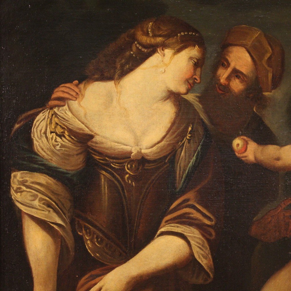 Grande dipinto mitologico della seconda metà del XVII secolo-photo-5