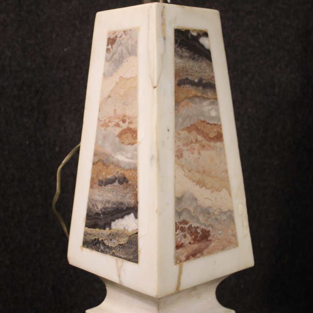 Bella coppia di lampade in marmo anni 60'-photo-4