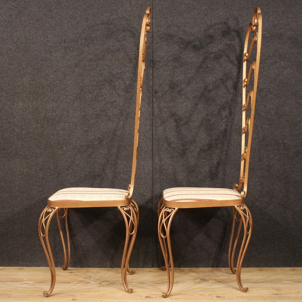 Coppia di sedie italiane anni 60 Pier Luigi Colli-photo-7