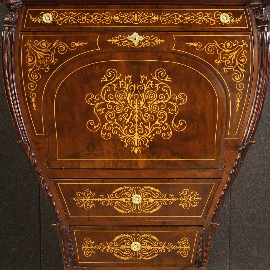 Grande secrétaire austriaco in stile Biedermeier-photo-4