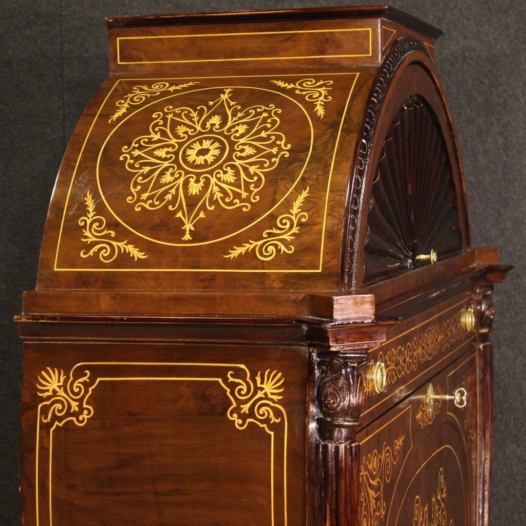 Grande secrétaire austriaco in stile Biedermeier-photo-4