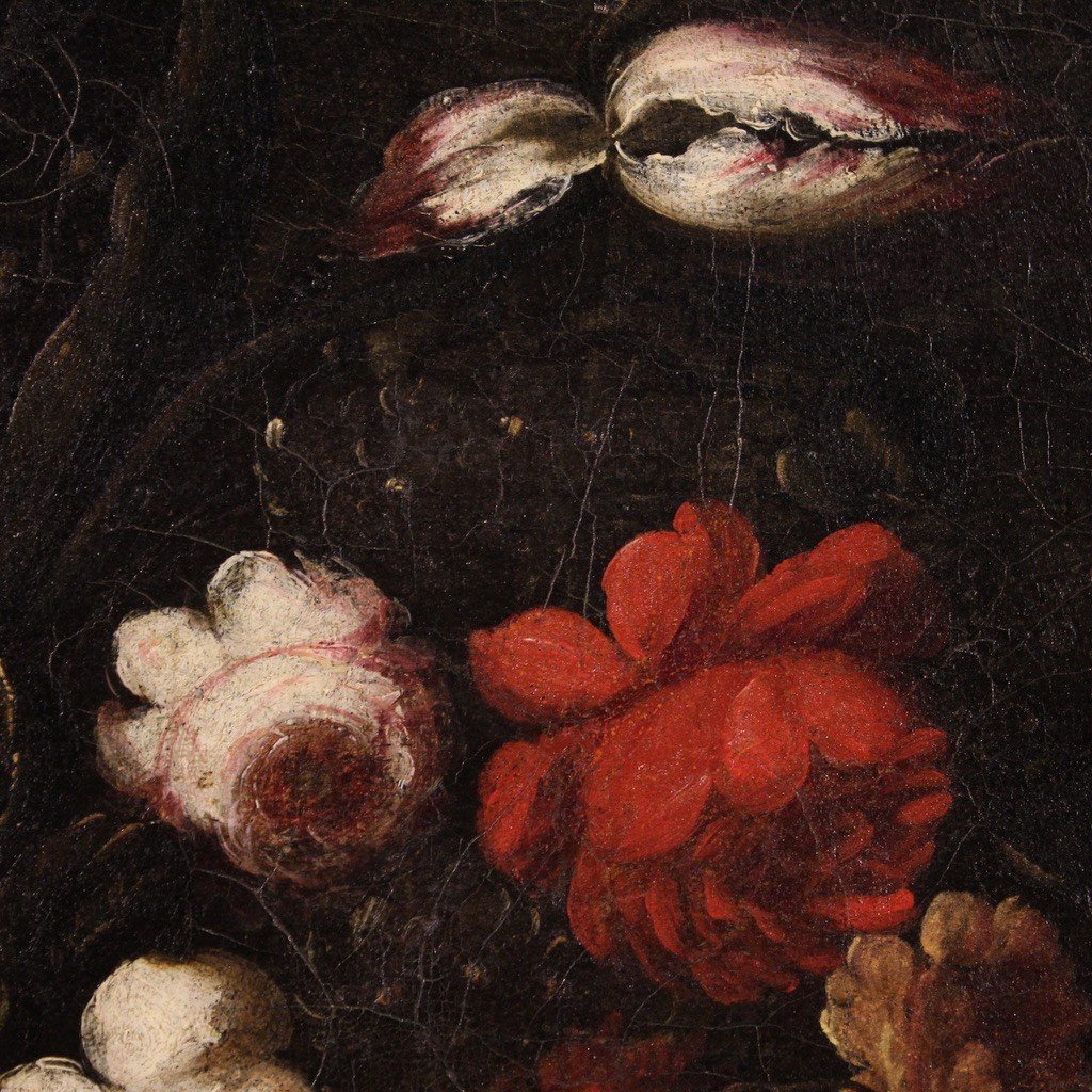 Antico dipinto natura morta del XVIII secolo-photo-8