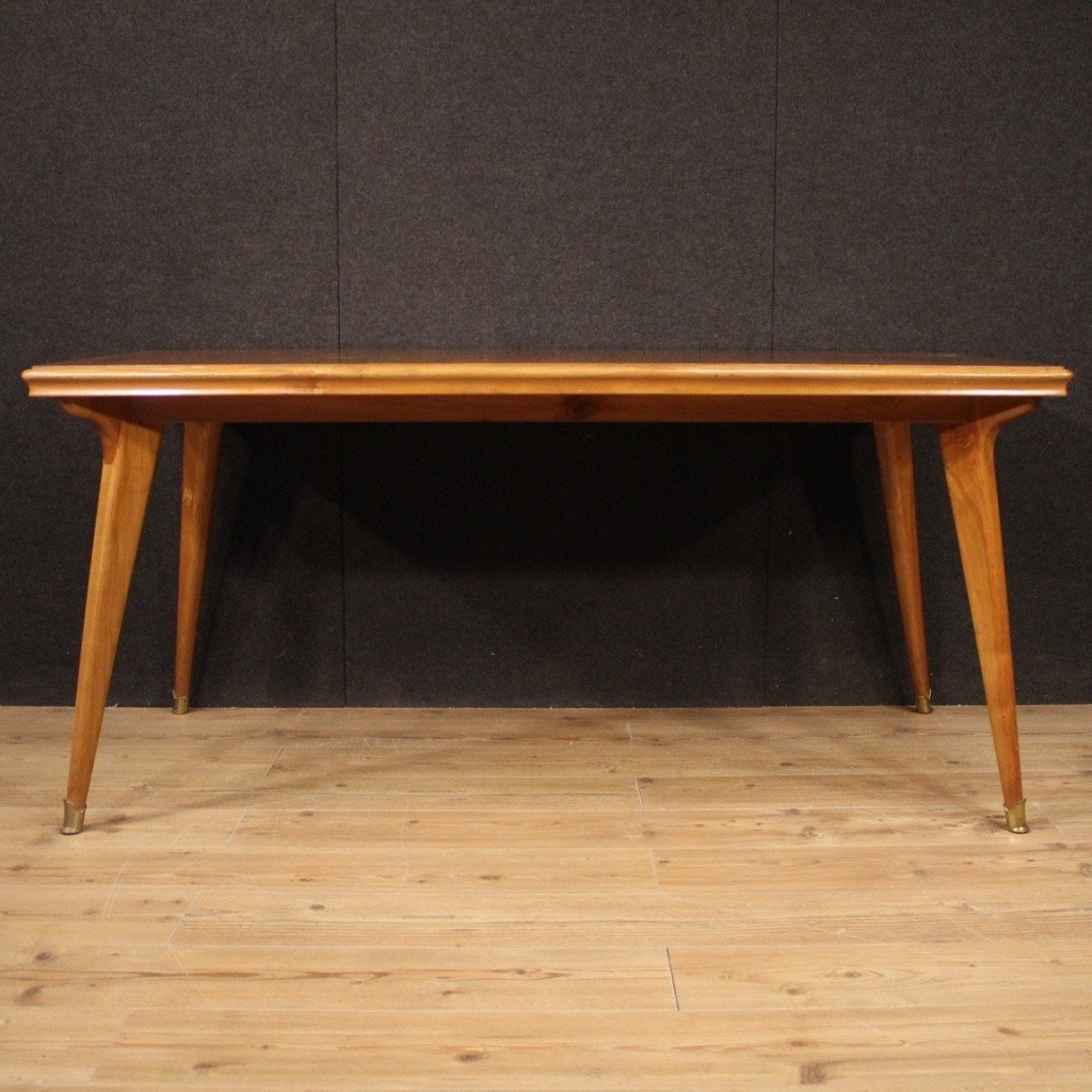 Tavolo italiano di design in legno del XX secolo-photo-5